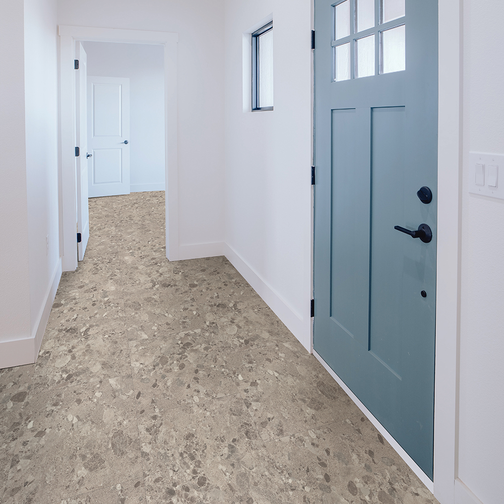 Beaulieu Canada Builder vinyl Terrazzo Light Grey b589